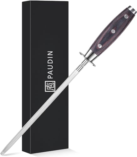 PAUDIN cuchillo multiusos 12 cm cuchillo de cocina profesional como cuchillo para pelar cuchillo de chef cuchillo de fruta de acero inoxidable alemán de alto carbono mango ergonómico afilado