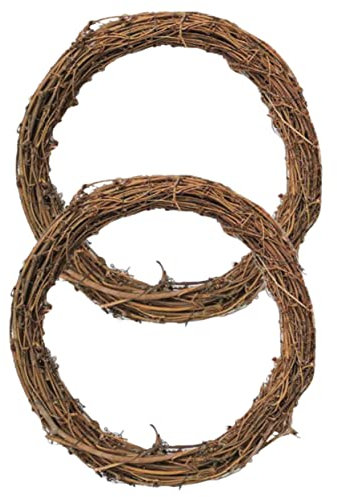 OKUMEYR Rattankranz Zum Selberbasteln Natürliche Rattanringe DIY-Kreise Für Dekoration Robustes Rattanmaterial