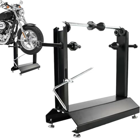 Yanayi Motorrad Auswuchtmaschine, Tragbare Motorrad-Fahrrad-Radauswuchtmaschine/Ziehständer-Werkzeuge, Felgen-Reifen-Auswuchtständer, Spin-Statik-Werkzeuge Verstellbaren Zentrierkegeln