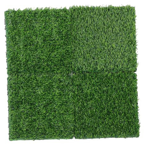 SHINEOFI 4stücke Kunstrasen-teppiche Grün Für Garten Und Balkon Drinnen Und Draußen Für Feengärten Und Tischdekorationen