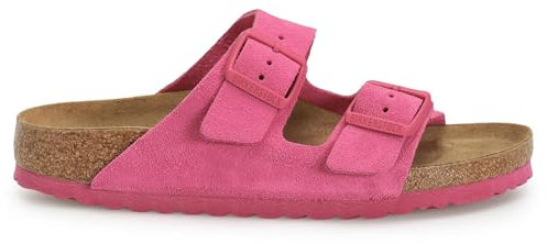 Birkenstock, ARIZONA BS SUEDE, Ciabatte Sandali Moda Camoscio (FUCHSIA TULIP, Sistema Taglie Calzature EU, Adulto, Numero, Stretta, 36)