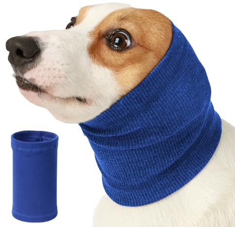 Limtula Coperture per Le Orecchie della Sciarpa Elastica per Manzo Lenitivo Cani Cani da Compagnia Gatti Inverno con Cappuccio Caldo La Cura Animali Domestici Riduci La Copertura