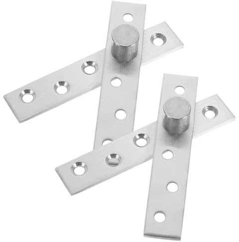 WEKADRIN 2 pezzi Cerniera Perno Nascosta in Acciaio Inox Rotazione per Porte Segrete Cerniere Girevoli Resistenti e Silenziose per Porte e Mobili
