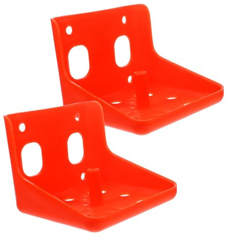 ERINGOGO 2Pcs Livestock Salt Brick Feeding Boxes Plastic Lick Brick Holder for Cattle Sheep Horse Farm Use with Multiple Fixed Positions Easy to Clean and Prevent Falling