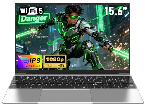 NAIKLULU 15.6 Pulgadas Ordenador Portatil Processor M3-6Y30, RAM 16GB SSD 512GB Pc Portatil Laptop Notebook Computadora Portatil, 5000Mah/1920x1080P/Webcam/WIFI 5/Ranura para Tarjeta TF