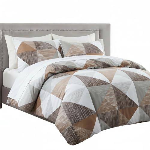 ED-Lumos Juego de Sábanas de cama Poliéster, Juego de Funda Nórdica 180x220 cm Ropa de cama para cama 135cm, tejido suave y Transpirable para Todo el Año, decoración moderna Sin Bolitas Hipoalergénico