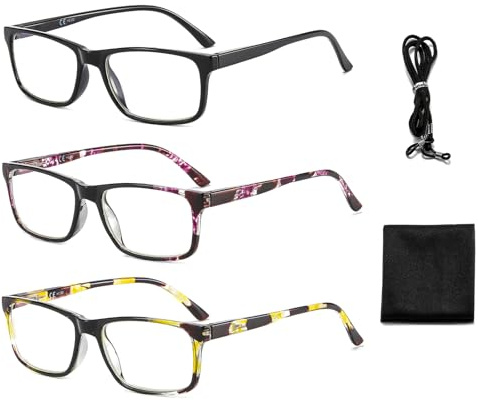 Suertree Lesebrille Blaulichtfilter Brille Herren Damen Lesehilfe Computerbrille UV Blockiert Lesebrille Sehhilfe Reading Glasses 0.0X-3.5X