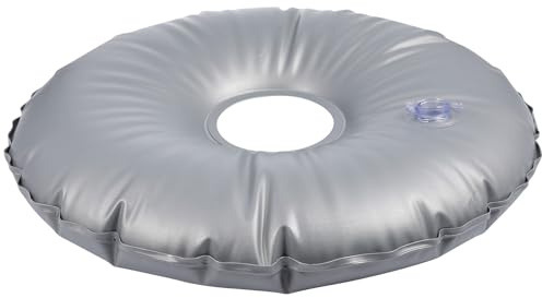 jojofuny Poids de Base pour Parasol à Eau 10 Kg, Socle D’Injection D’Eau en PVC Résistant au Vent, Accessoire pour Pied de Parasol Extérieur et Plage, Base Lestée Pratique et Portable