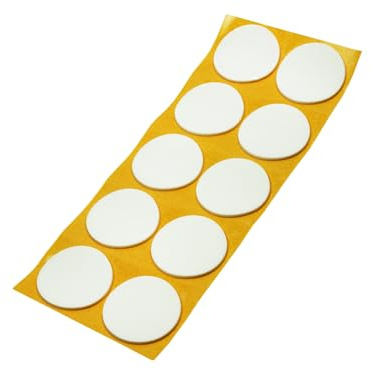 Adsamm® / 10 x Selbstklebende Antirutsch Pads aus EPDM Zellkautschuk/ø 45 mm/Weiß/Rund / 2.5 mm Starke Anti-Rutsch-Gleiter