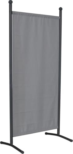ANGERER Stellwand 178 x 82 cm, hellgrau | Raumteiler, Raumtrenner, Sichtschutz, für Windschutz & Schatten auf Balkon, Bezug aus waschbarem Stoff, Made in Germany
