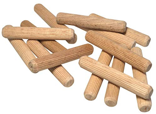 JOWE Holzdübel aus Buche 12x40mm, 100 Stk | Dübel 12 mm | 12er Riffeldübel gefertigt und verpackt in Österreich