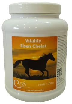 Eisen Chelat Vitality - erhöhter Eisenbedarf, Ergänzungsfutter für Pferde (1000 g)