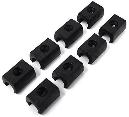 Design61 Set di 8 feltrini per sedie, diametro 12 mm, con foro