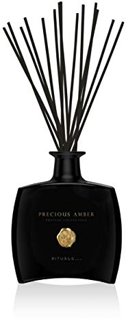 RITUALS Precious Amber Luxury Oil Reed Diffuser Set - Fragrance Sticks with Juniper, Fresh Cardamom, Vetiver, Patchouli & Amber - 15.2 Fl Oz