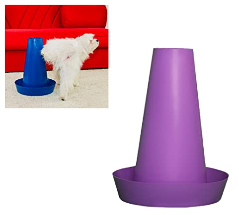 PIPPI Cono Cani WC Cane Vasino Toilette Lettiera Dog Traversine Dogs Tappetini Colonna Orinatoio Pisciatoio Maschi Accessori Nuova Generazione LILLA