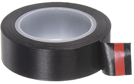 HARFINGTON Fabric PTFE Tape Roll, 0.75 x 33 ft High Temperature PTFE Adhesive Tape 0.13mm Thickness for Vacuum Sealer Machine Hand Impulse Sealers, Black