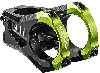 Funn Equalizer Bike Stem with Zero Rise- Length 42mm stem with 35mm Bar Clamp, 0 Degree Alloy Bike Stem for Mountain Bike and BMX Bike (Green)