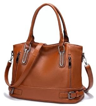Aileese Handtaschen und Geldbörsen für Damen, Tragegriff oben, Crossbody-Tasche mit verstellbarem Riemen, PU-Schultertaschen für Damen