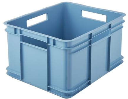 keeeper Caja de almacenamiento EURO-BOX, colección Bruno ECO, tamaño XL, 43x35x24, ECO Azul
