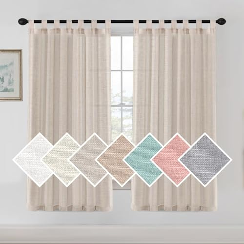 Gluhbirnen Outdoor Balkon Vorhang Wasserdicht mit Ösen - Pavillon Terrasse Leinen Vorhänge - 183 * 132CM, 2er Set