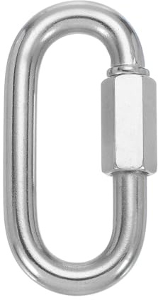 PATIKIL M12 Quick Link Chain Connector, 1 Pcs 1/2 304 Stainless Steel Locking Quick Chain Repair Links for Towing Swing Outdoor Equipment, 2497 lbs Capacity