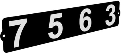 IVWVI Metal Mailbox Numbers, Address Plaque, Waterproof, Horizontal & Vertical Mounted Address Sign for House Home Office Street Yard Mailbox