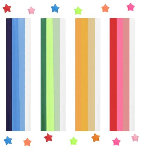 UDNFHL 2160 Feuilles D'Origami Étoilé, Papier De L'Artisanat, Art D'Origami Bricolage, Jouets en Origami pour Enfants.