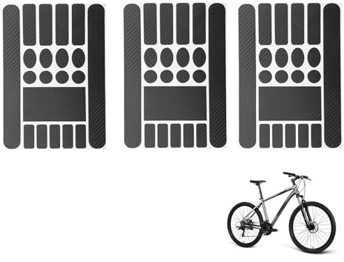 3 Stück Rahmenschutzfolie Fahrrad Aufkleber,Fahrrad Schutzfolie,Lackschutzfolie Fahrrad Rahmenschutz,Schutzfolie Fahrradrahmen für Den Schutz von Fahrrädern, Mountainbikes Usw,Schutzaufkleber