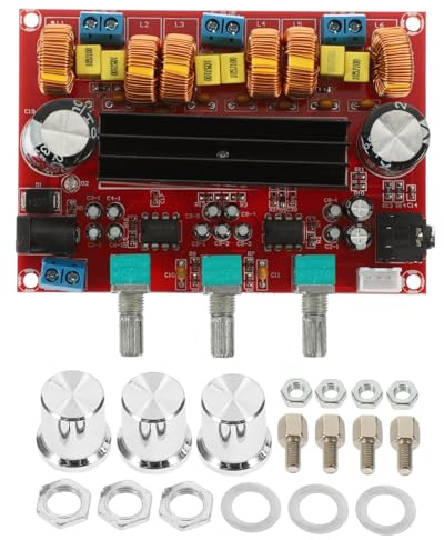VILLCASE Kanal Audio Verstärkerplatine für Subwoofer Digitalverstärker Board Amp für DIY Lautsprechersysteme Kristallklarer Sound Spannungsanpassung