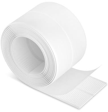 Isolbau - Dichtungsband Selbstklebend Dusche - 60 mm PVC Fugen-Dichtband für Bad & Küche - Wannendichtband Wasserdicht - Abdichtung für Badewannen, Waschbecken, Toiletten, Arbeitsplatten