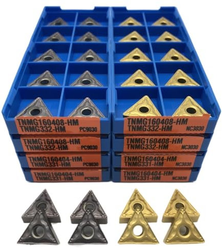 10 Uds TNMG160404 TNMG160408 HMP PC9030 herramienta de torneado externo de alta calidad inserto de carburo for procesamiento de acero herramienta de torno de corte de Metal(TNMG160404 HM NC3030)