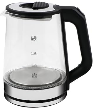 Bollitore Elettrico In Vetro Borosilicato For La Casa - Bollitore For Tè A Vapore Multifunzionale, Bollitore For Tè A Riscaldamento Rapido For Uso Quotidiano