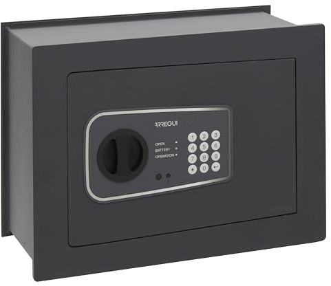 ARREGUI Logica 611150 Wandtresor mit Zahlenschloss | Tresor Wandmontage mit Elektronikschloss | Doppelbolzen Verriegelung | Einfache Montage | Versteckter Tresor | 15 L | 30 x 41 x 20 cm
