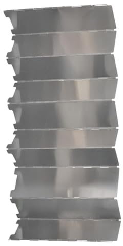 DIYEAH Paravento Pieghevole in Alluminio 10 Piastre Contenitore, Parabrezza Leggero per Stufa da Esterno, Accessorio per Cucina da Campeggio e Viaggi All’aperto