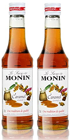 2 x Monin jarabe de caramelo / caramelo, botella d