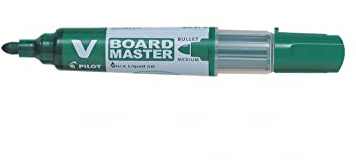 Pilot Vboard Master Whiteboard Marker, Grün, 10 Stück