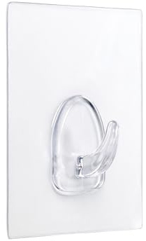 inofix 1291 – 0- Hakenleiste selbstklebend Wiederverwendbar transparent 80 x 62