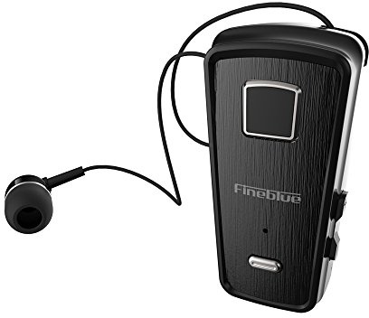 Docooler Fineblue F980 Clip-on Bluetooth 4.0 hörlurar kabel infällbar hörlurar stereo musik headset vibrationsvarning handsfree w/mikrofon multipunktsanslutning