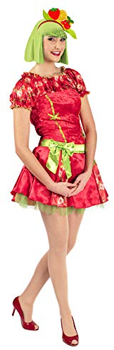 Disfraces de frutas descaradas para mujer, disfraz de carnaval, fiesta temática, festival, cesta de frutas, disfraz de grupo, despedida de soltero Fresa 38-40