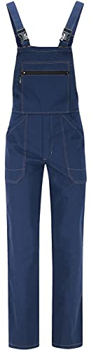 BWOLF Anax - Salopette da Lavoro in Cotone, da Uomo, Colore: Blu Blu L