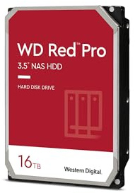 WD Red Pro NAS Hard Drive WD161KFGX - HDD - 16 TB - interno - 3.5&34 - SATA 6Gb/s - 7200 rpm - buffer: 512 MB -