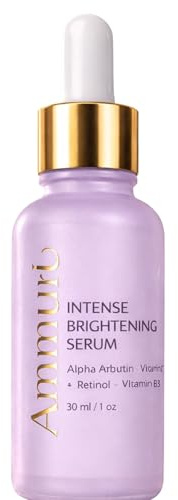 Ammuri Intense Brightening Serum – Alpha Arbutin Formula with Vitamin C, Retinol & Vitamin B3 | Gesichtsserum für Frauen und Männer | Ideal für Hautpflege, Aknebehandlung und Augenringe – 30 ml