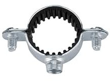 PROFIX Collier simple Isophonique acier zingué - Pas 7x150 Ø16 - Boite de 100 - Collier de serrage