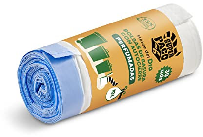 DIA SUPER PACO bolsas de basura autocierre perfumadas 10 lt rollo 30 uds
