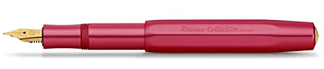 Kaweco COLLECTION Füllhalter Ruby I Premium Füllfederhalter für Tintenpatronen mit hochwertiger Stahlfeder I Sport Füller 13 cm I Federbreite: BB (Extra Breit)