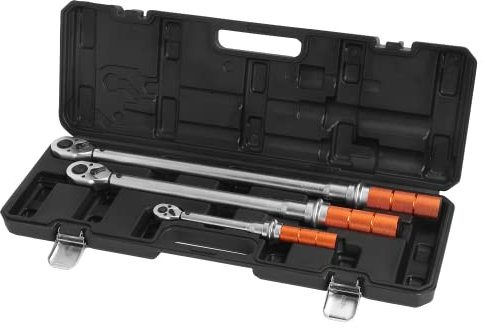 NEO TOOLS Set di chiavi dinamometriche 1/4, 3/8, 1/2 3 pezzi. Servizio pneumatici e automobili; Gamma di regolazione della coppia: 5-350 Nm; Chiusura di trazione a pressione di precisione; TÜV M+T;
