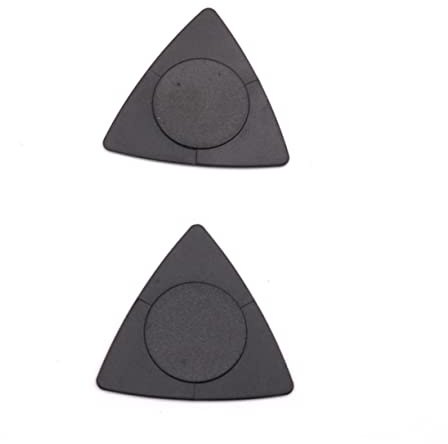 ABS Dreieckiges Gitarrenplektrum 0, 5mm Schwarz 20 Stück | Anti Rutsch Stil, Passendes Zubehör für Folk Gitarre, Leicht Tragbar, Glatte Oberfläche, Komfortables Spiel