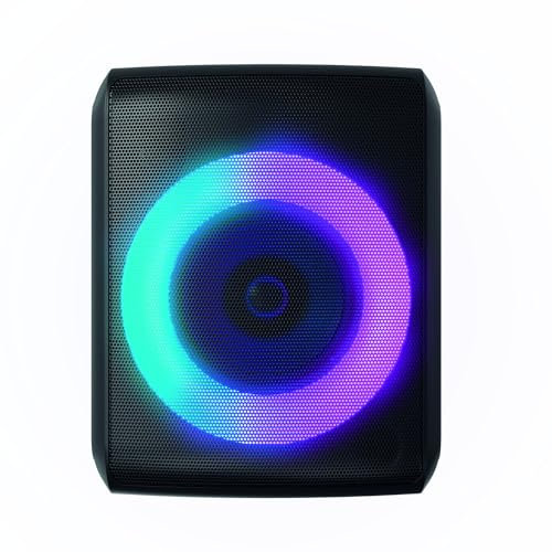 Woxter Monster - Altavoz Portátil Bluetooth con Función Karaoke, RGB, Batería de 2000 mAh, Pot. Salida 60W, Múltiples Entradas Bluetooth 5.3, Mic IN, Micro SD, AUX y USB