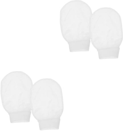 Didiseaon 4pcs Exfoliating Mitts Body Scrubbing Gloves Shower Mittens Bath Mittens Skin Cleaning Supplies