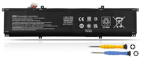 K KYUER 83Wh FZ06XL Laptop Akku für HP Envy 16 inch Laptop PC 16-h 16-h0000 16-h1000 16t-h1000,Spectre x360 2-in-1 16-f 16-f0000 16-f1000 16t-f000 16t-f100 16t-f2000 M47636-2D1 M47636-2C1 TPN-DB0I